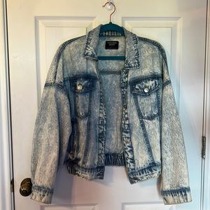 White washed denim jacket